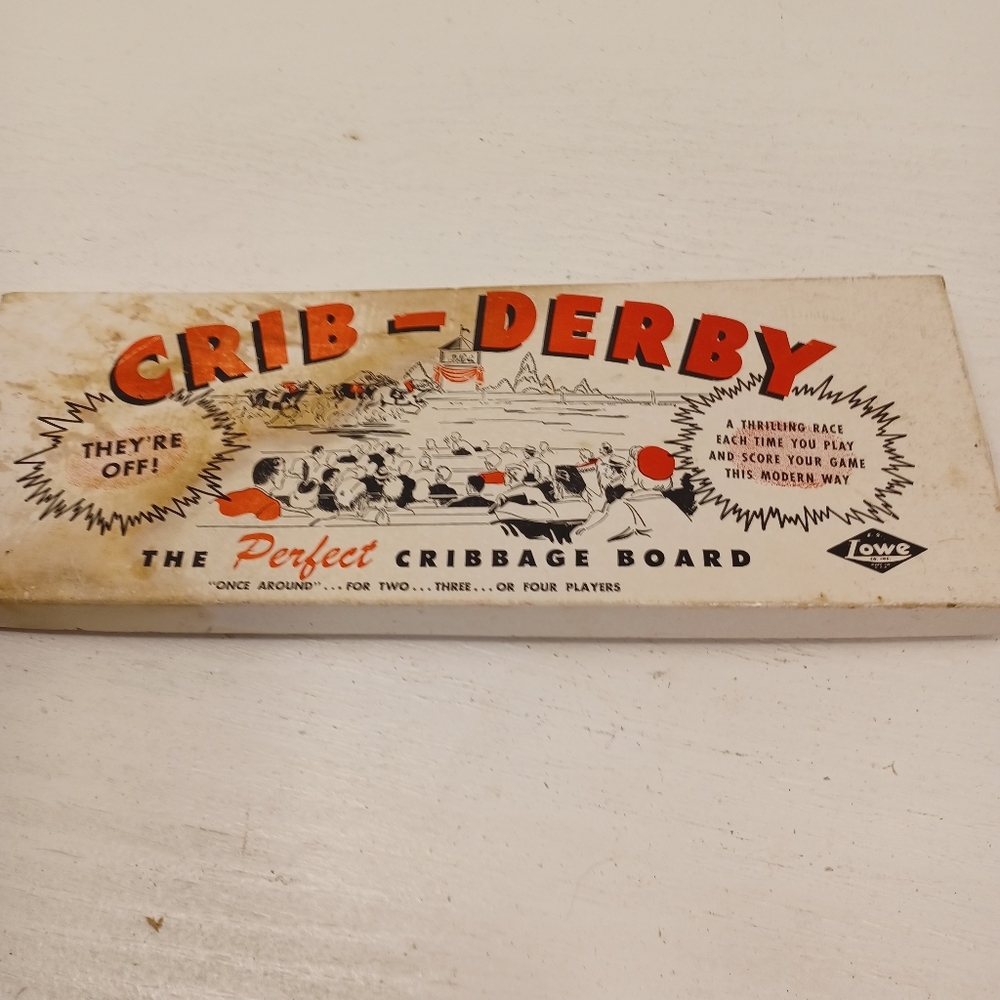 CribDerby Cribbage board game. Vintage. USA. Lowe